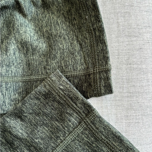 Aerie Chill. Play. Move. Medium Short high-waisted pocket leggings in green. - Picture 5 of 8